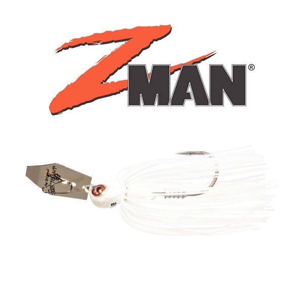 Z-Man ChatterBait Elite Evo Bladed Jig - 1/2 Oz Black/Blue Bass Fishing Lure