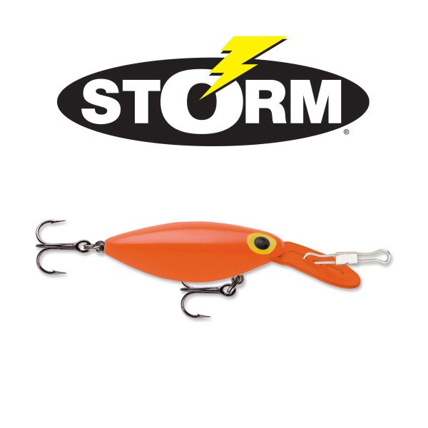 Leurre Vintage Storm Hot N Tot H40 - TEAD ORANGE - Crankbait Pour Pêche Bass, 3"