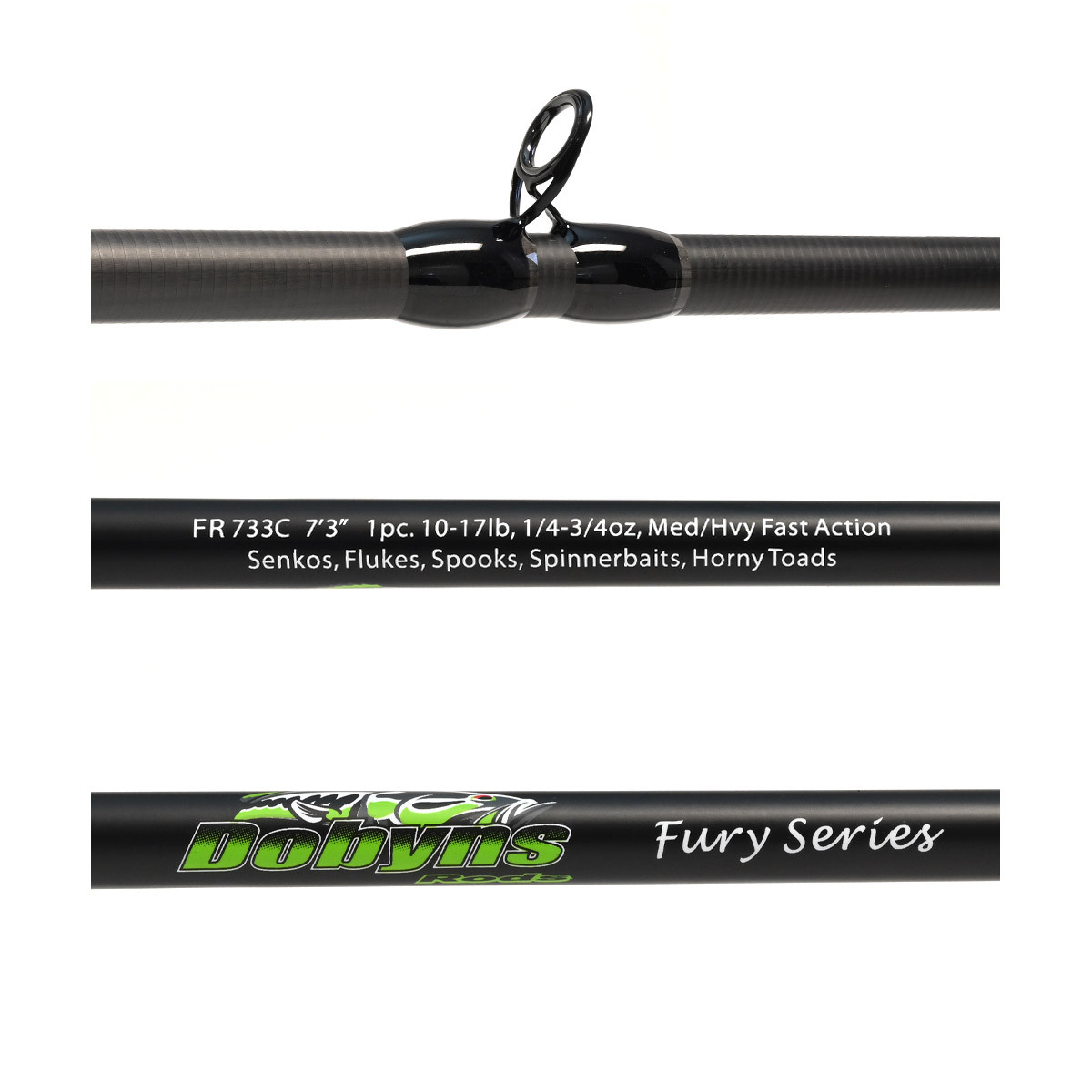 dobyns 7 3 medium hvy rod Rods- CHAMPION XP Series Fuji Alconite guides Dobyns Fury FR733C 7'3" MH