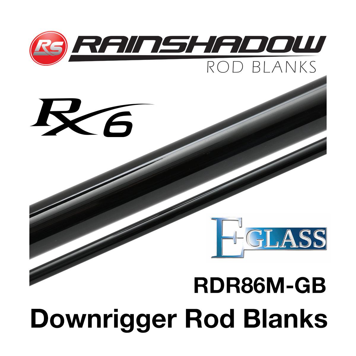 'Rainshadow  RX6+E-GLASS  RDR86MH 8'6"  12-25 lb 2 pc blank for rod building 
