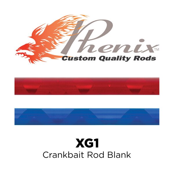 Phenix XG1 Crankbait Rod Blanks 7' Moderate, Rod Building Jann's
