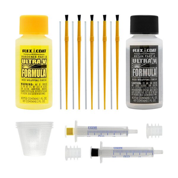 Flexcoat UV Ultra V High Build Rod Finish - 2oz Epoxy For Fishing Rod Building