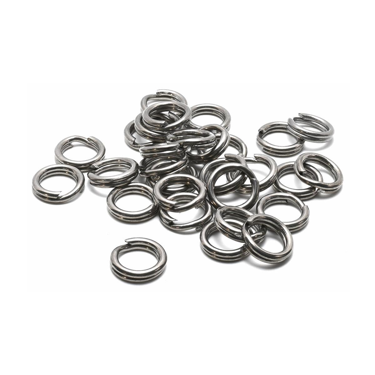 25 Stainless Steel Split Rings Size 4 40 lb test Fishing Lure Ring 