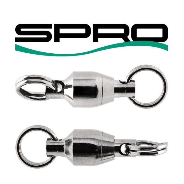 SPRO POWER BALL BEARING SWIVEL WITH SPLIT RINGS, Terminal Tackle | Jann's Netcraft