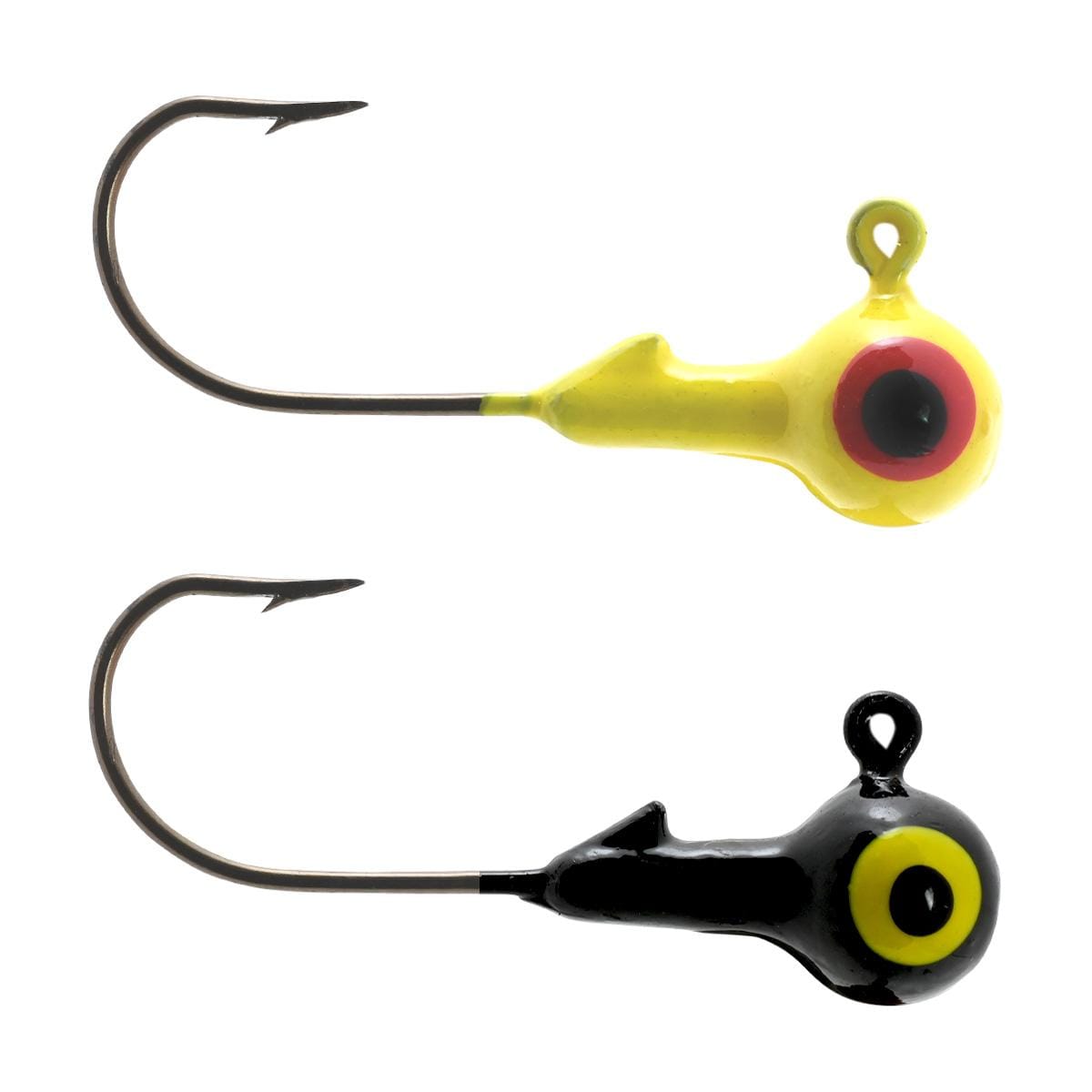 PAINTED 1/32-1/2 Oz. EC575 GOLD HOOK & NO COLLAR ROUND HEAD JIG 20 