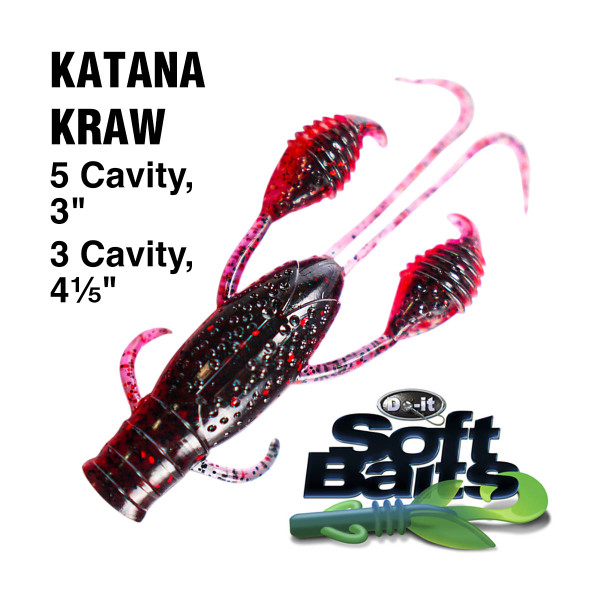 ES XL Katana Kraw | Do-It Soft Plastic Bait Molds