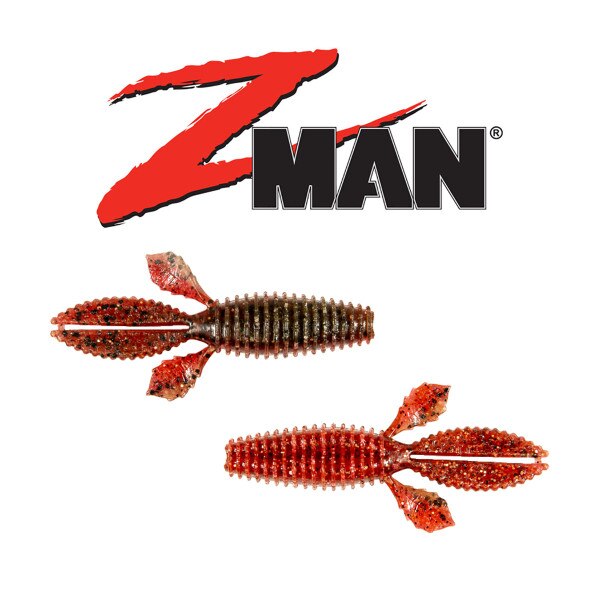 Z-Man TRD BugZ 7 Cm Hot Craw - Esche Soft In ElaZtech Per Pesca Al Black Bass - Confezione 6 Pezzi - 2
