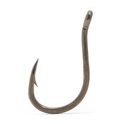 55 Pack Eagle Claw 210NM-1 Size 1 Siwash Hooks - Nickel Open Eye - Saltwater Freshwater