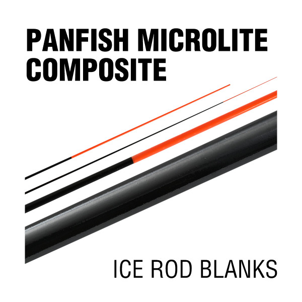 Microlite Ice Fishing Rod Blanks, Designed for Panfishing