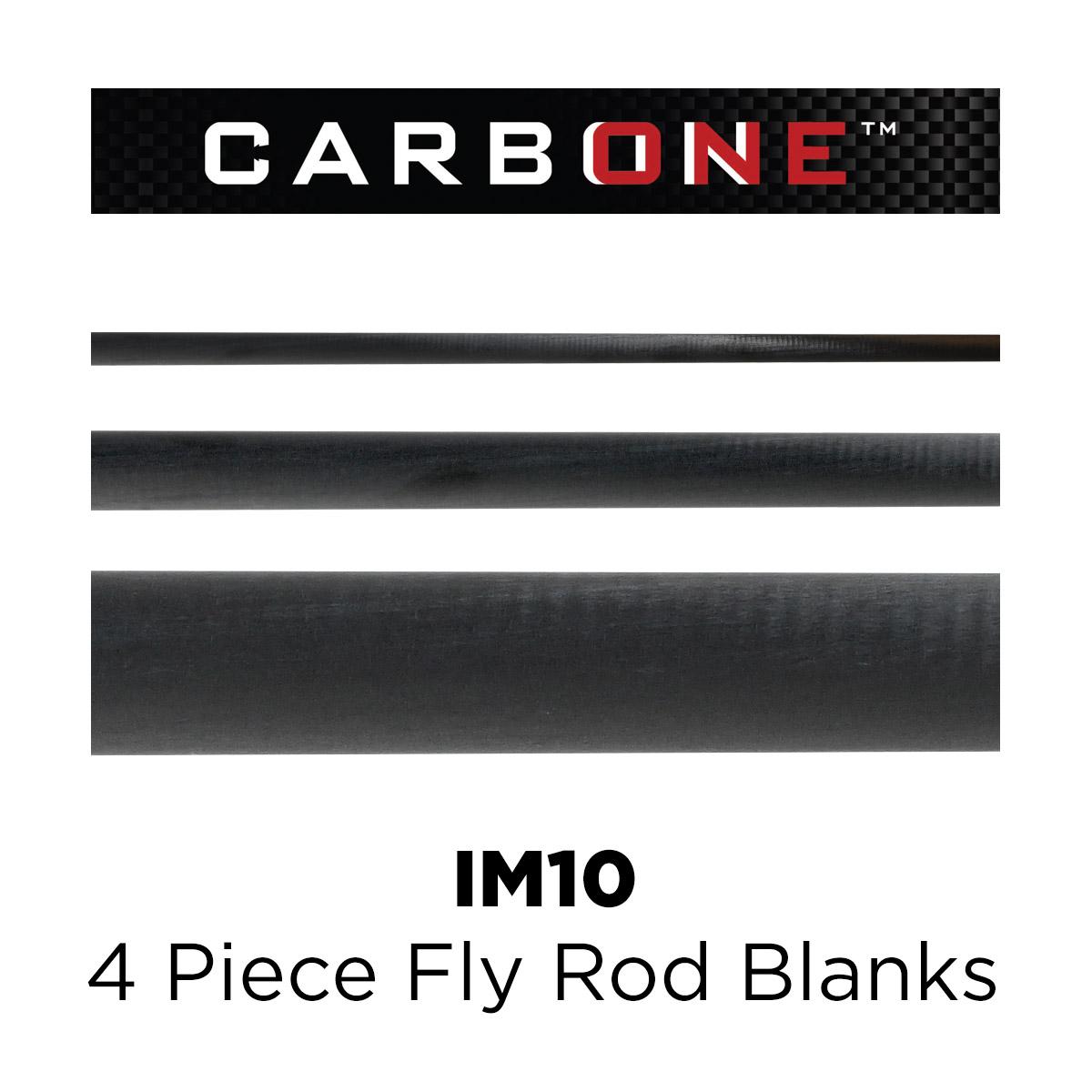 Carbon One IM10, 4 Piece Fly Rod Blanks