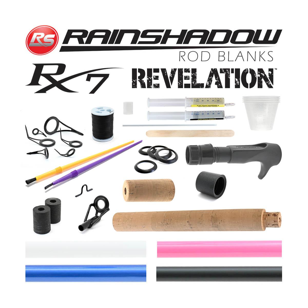 Rainshadow Revelation RX7 Crankbait Casting 7' Colored Rod Building Kits 